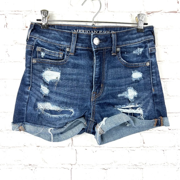American Eagle Outfitters Pants - •👖|•AMERICAN EAGLE OUTFITTERS•| Hi-Rise Shortie Shorts👖
